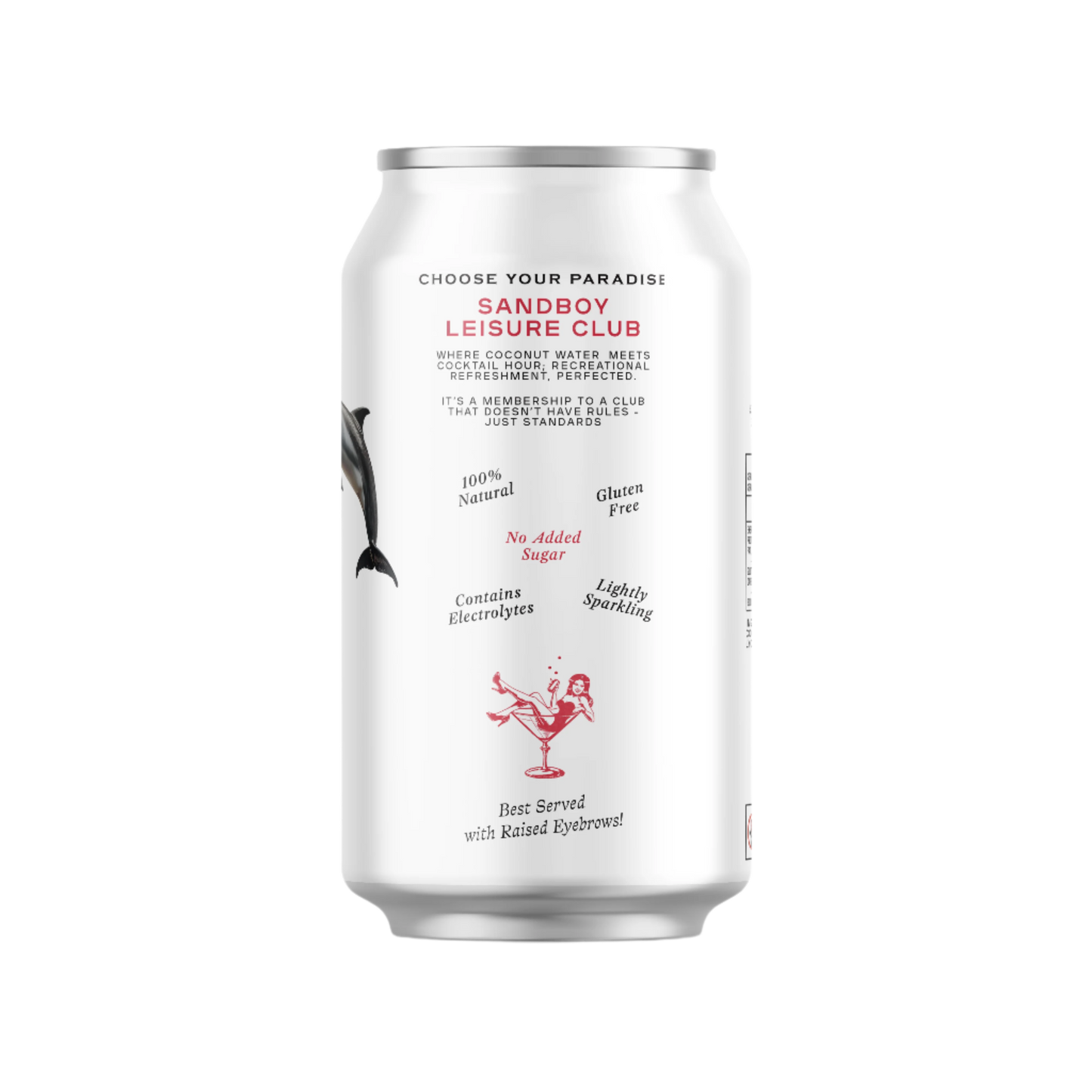 Sparkling Coconut Water & Vodka - Lychee & Hibiscus